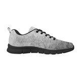 Womens Sneakers, Grey and Black Running Shoes by inQue.Style