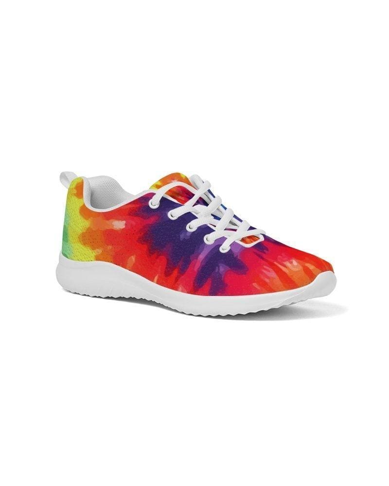 Womens Sneakers - Multicolor Tie-dye Style Low Top Canvas Running Shoes by inQue.Style