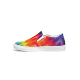 Womens Sneakers - Peace & Love Tie-dye Style Low Top Slip-on Canvas Shoes by inQue.Style