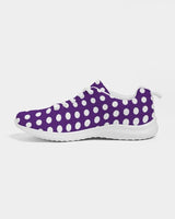 Womens Sneakers - Purple Polka Dot Canvas Sports Shoes / Running by inQue.Style