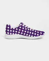 Womens Sneakers - Purple Polka Dot Canvas Sports Shoes / Running by inQue.Style