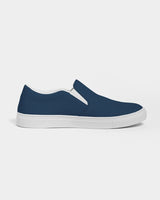 Womens Sneakers - Slip on Canvas Shoes / Navy Blue by inQue.Style