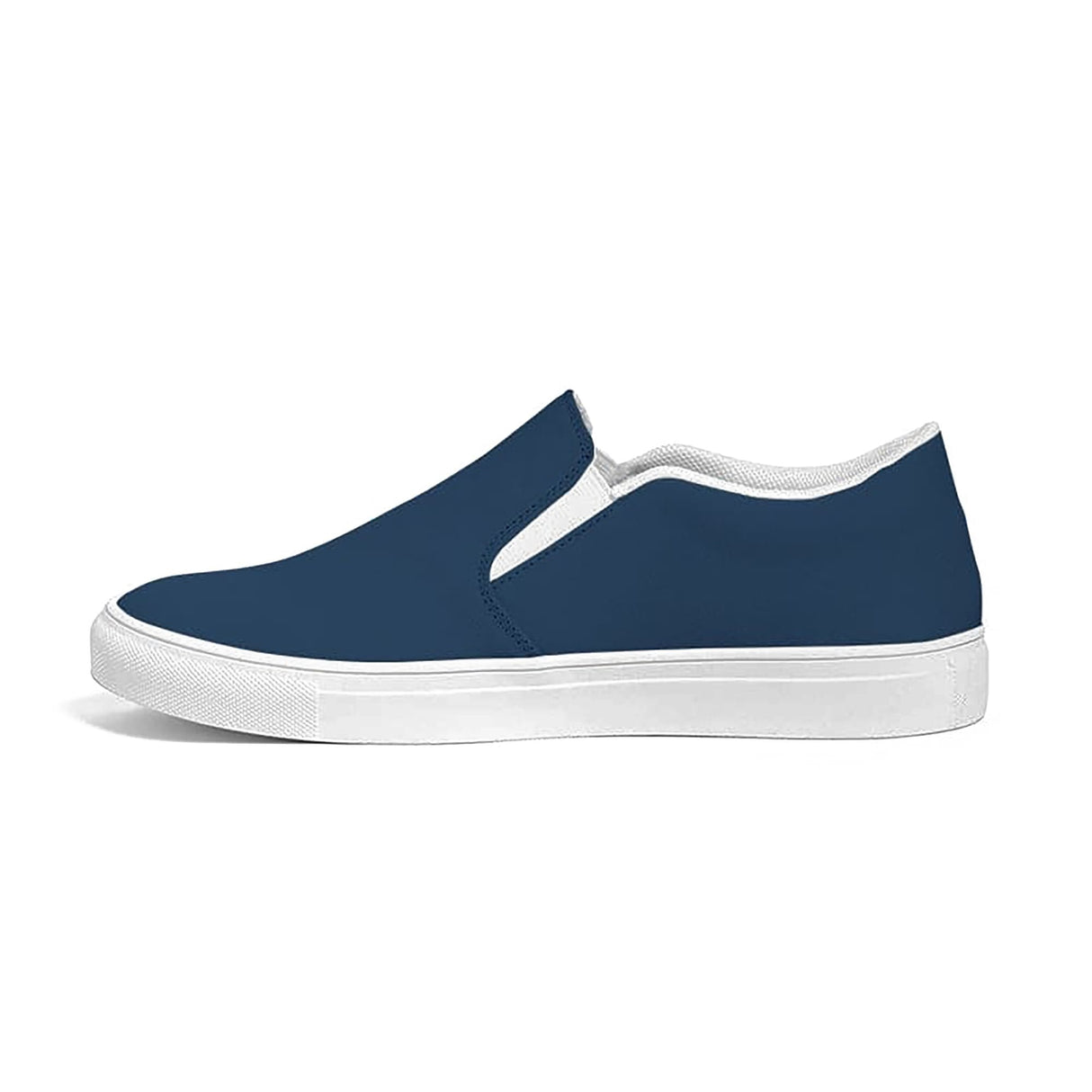 Womens Sneakers - Slip on Canvas Shoes / Navy Blue by inQue.Style