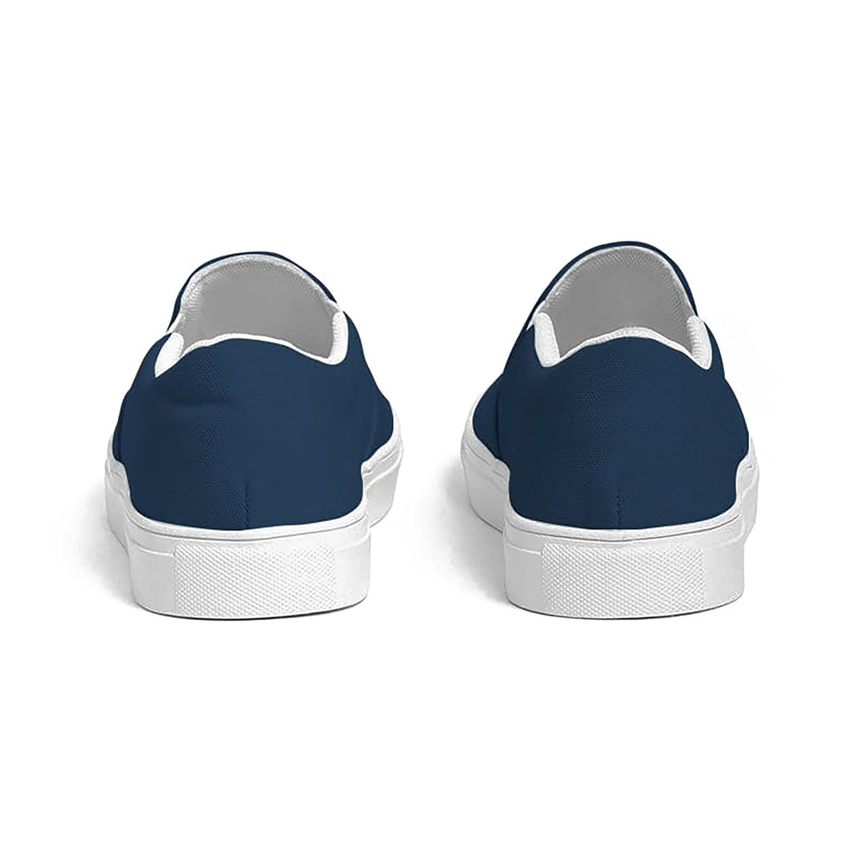 Womens Sneakers - Slip on Canvas Shoes / Navy Blue by inQue.Style