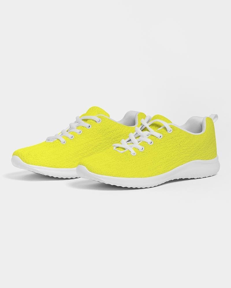 Womens Sneakers - Yellow Canvas Sports Shoes / Running by inQue.Style