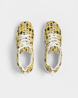 Womens Sneakers - Yellow Doggie Love Low Top Canvas Running Shoes by inQue.Style