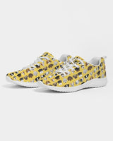 Womens Sneakers - Yellow Doggie Love Low Top Canvas Running Shoes by inQue.Style