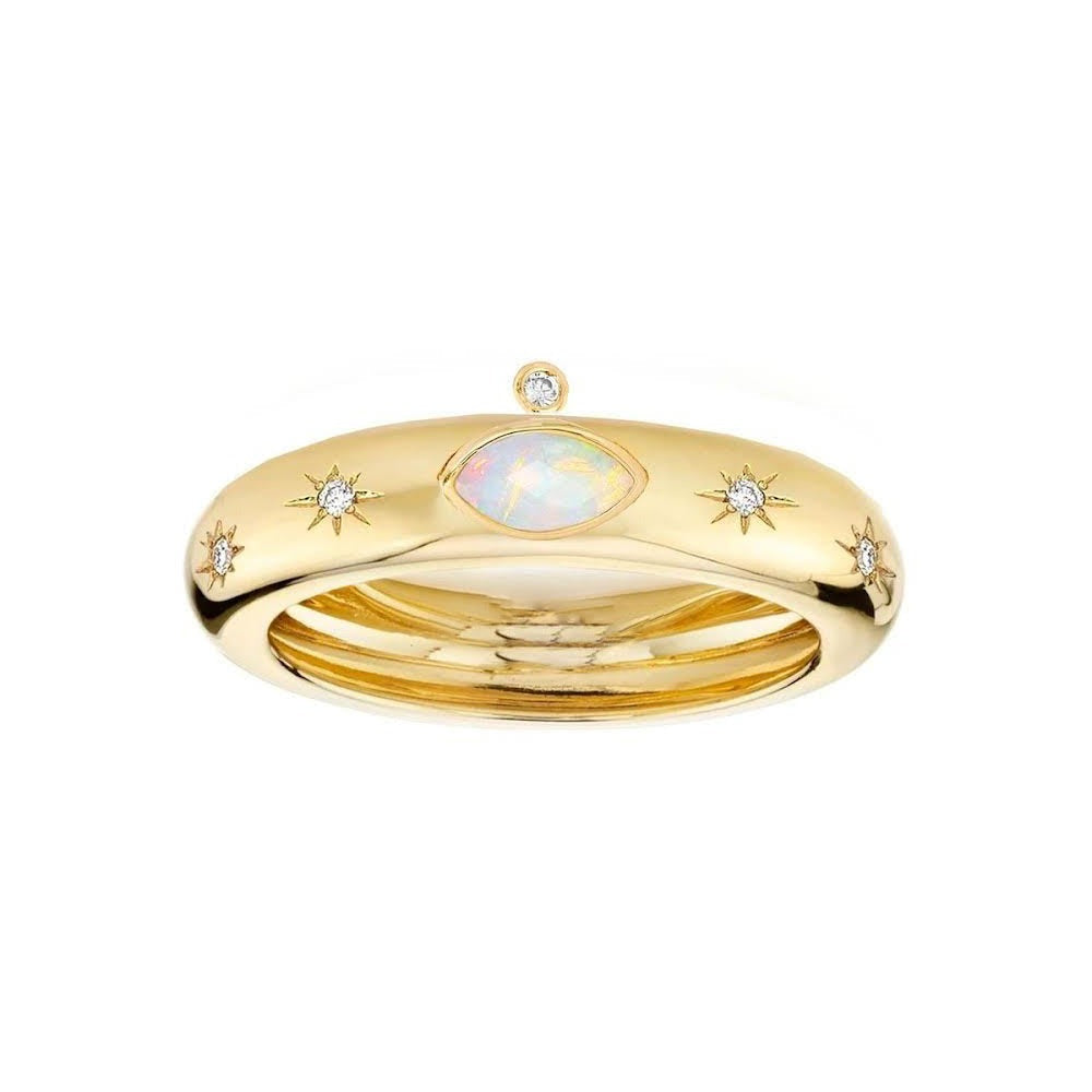 Athena Ring Opal by Eight Five One Jewelry