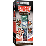 Cleveland Browns 100 Piece Poker Chips by MasterPieces Puzzle Company INC