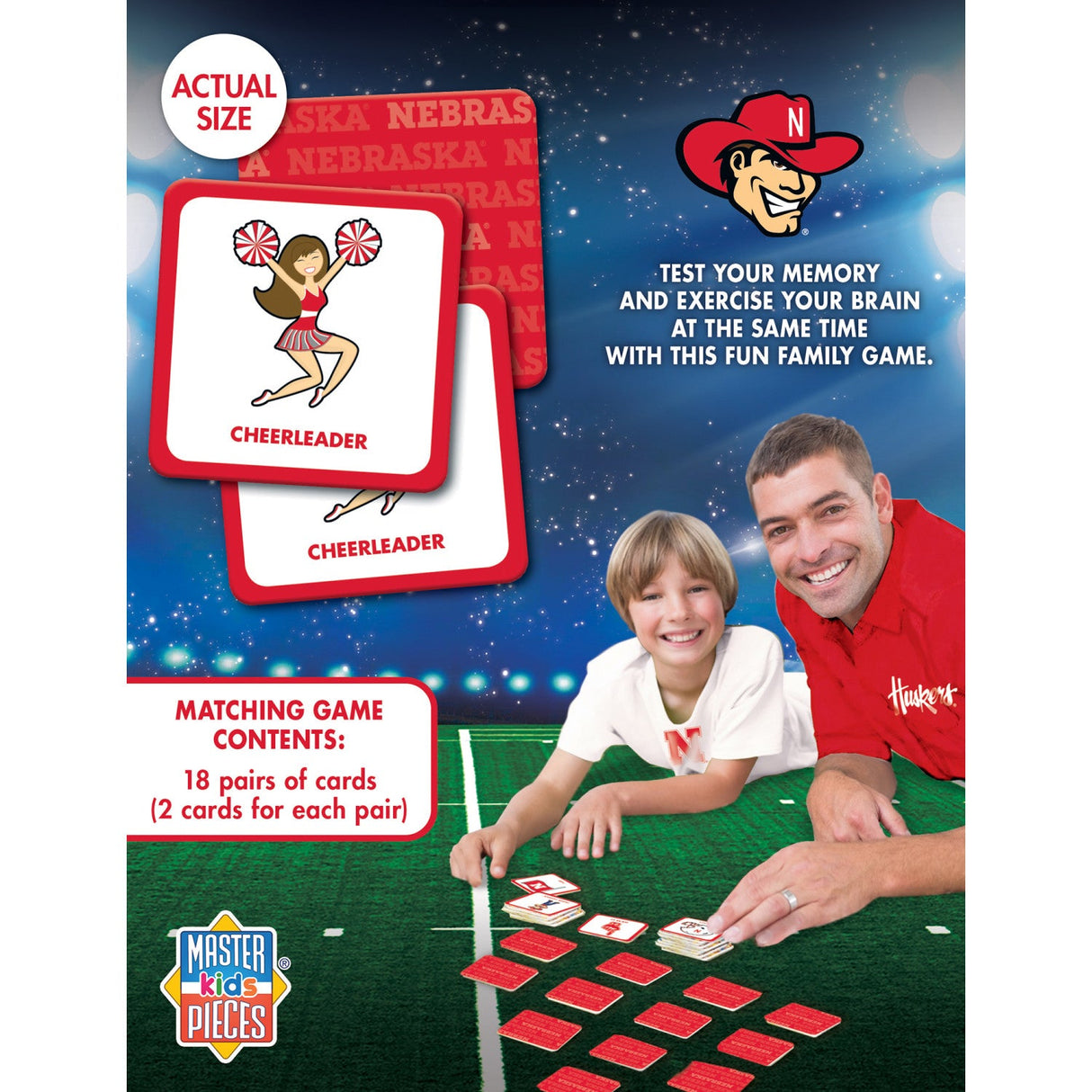 Nebraska Cornhuskers Matching Game by MasterPieces Puzzle Company INC