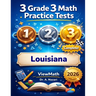 3 Louisiana LEAP 2025 Grade 3 Math Practice Tests: Full-Length Test Prep with Detailed Answer Explanations