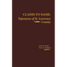Claims to Name: Toponyms of St. Lawrence County