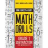 One-Sheet-A-Day Math Drills: Grade 1 Subtraction - 200 Worksheets (Book 2 of 24)