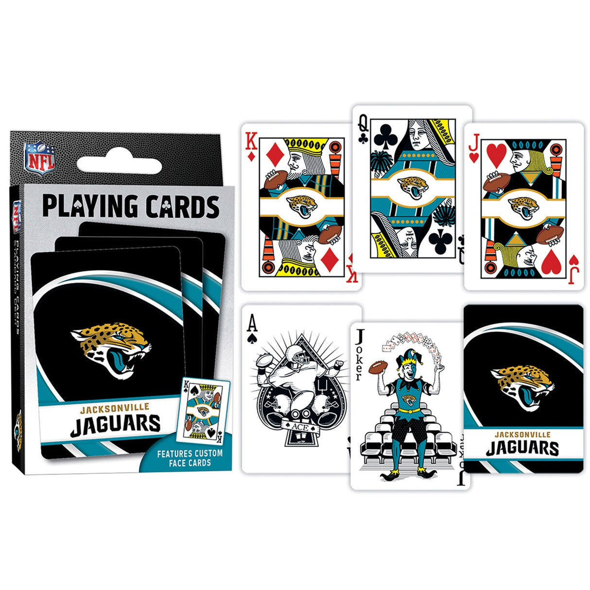 Jacksonville Jaguars Playing Cards - 54 Card Deck by MasterPieces Puzzle Company INC