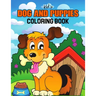 Kids Dog and Puppies Coloring Book: Little Puppies and Cute Dogs to Color - Gift Idea for Toddler, Preschooler & Kids Ages 4-8