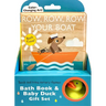 Touch and Trace Nursery Rhymes: Row, Row, Row Your Boat Bath Book & Baby Duck Gift Set