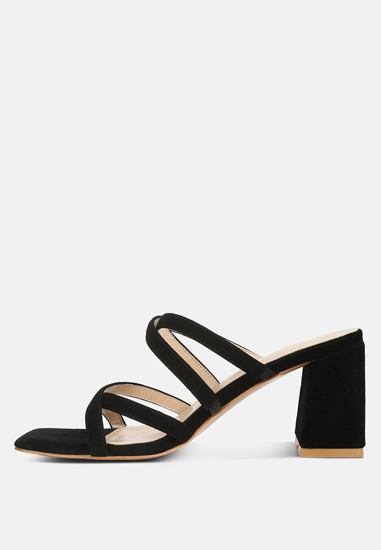 valentina strappy casual block heel sandals by London Rag