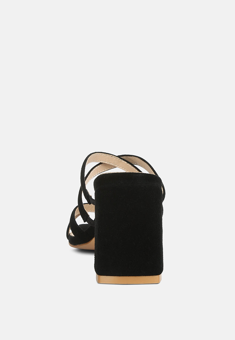 valentina strappy casual block heel sandals by London Rag