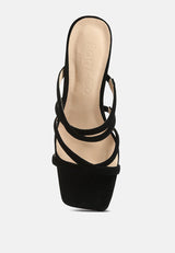 valentina strappy casual block heel sandals by London Rag