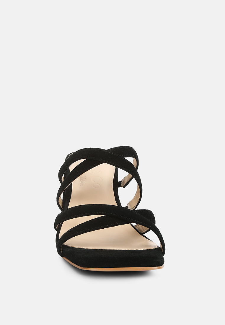 valentina strappy casual block heel sandals by London Rag