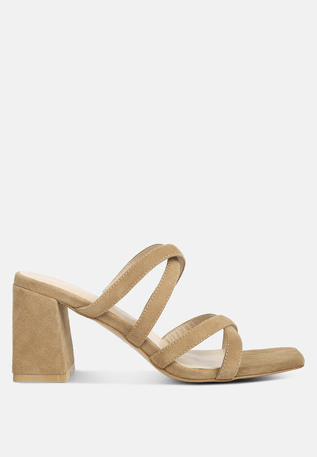 valentina strappy casual block heel sandals by London Rag