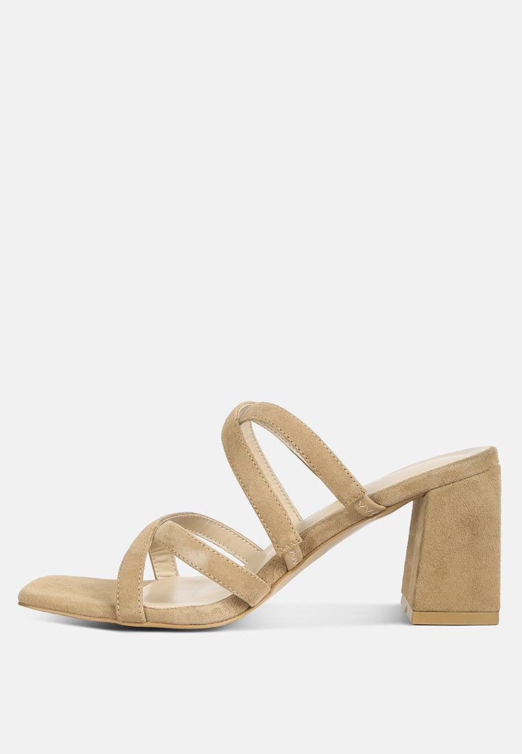 valentina strappy casual block heel sandals by London Rag