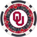 Oklahoma Sooners 100 Piece Poker Chips by MasterPieces Puzzle Company INC