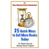 25 Quick Ways to Sell More Books Today