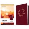 The Message Deluxe Gift Bible, Large Print (Leather-Look, Cranberry Laurels): The Bible in Contemporary Language