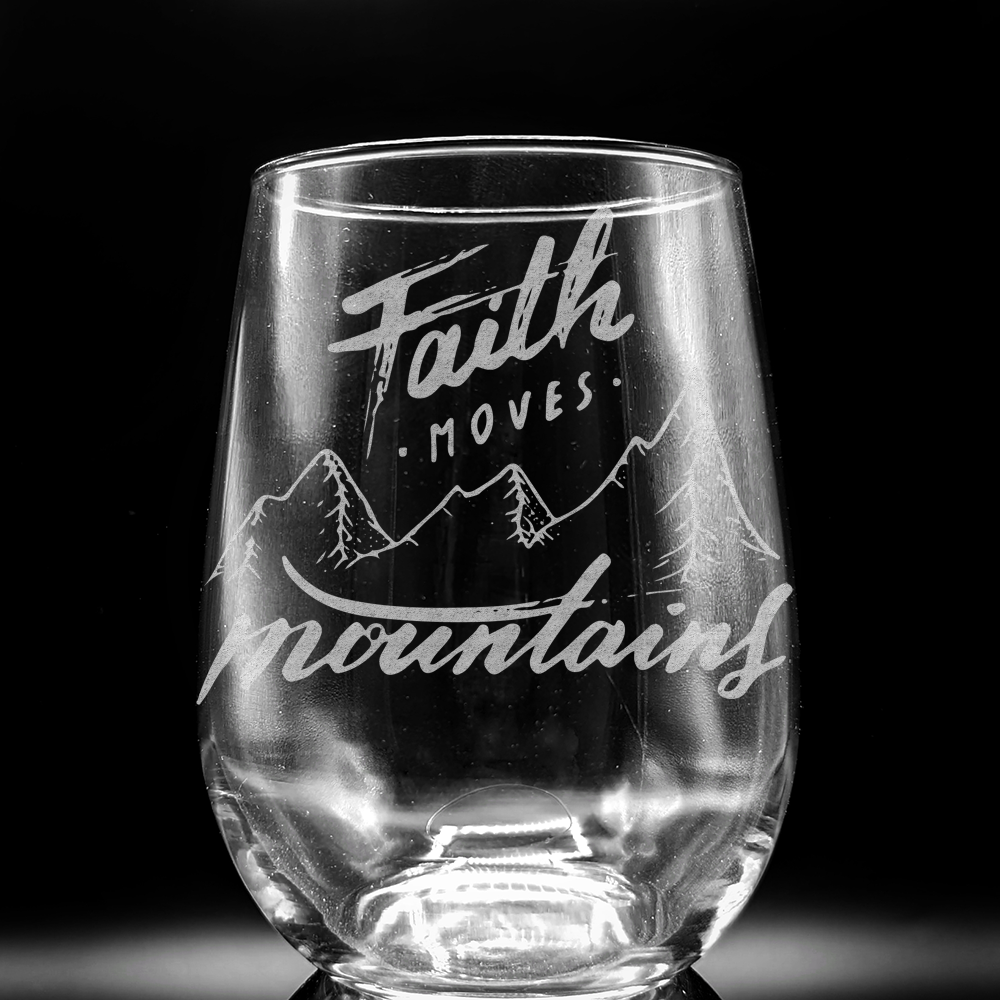 CHRISTIANITY Wine Glasses by LumEngrave