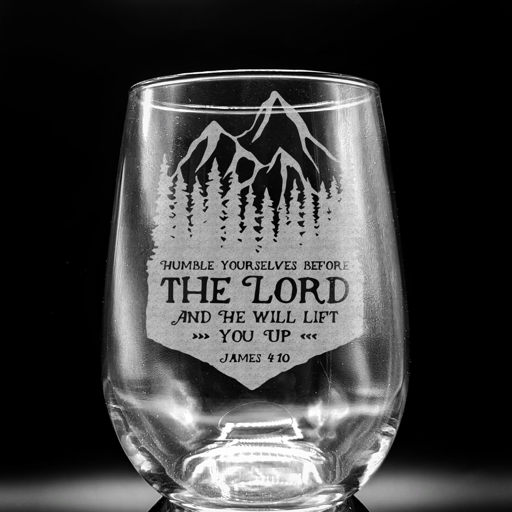 CHRISTIANITY Wine Glasses by LumEngrave