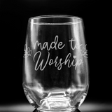 CHRISTIANITY Wine Glasses by LumEngrave