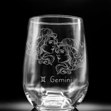 ZODIAC Wine Glasses by LumEngrave