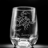 ZODIAC Wine Glasses by LumEngrave