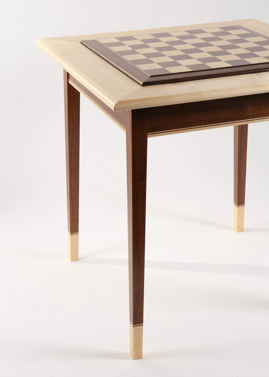 JLP Walnut Maple Premium Hardwood Chess Table by Chess House