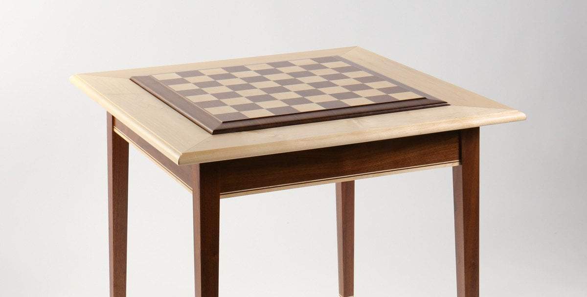 JLP Walnut Maple Premium Hardwood Chess Table by Chess House