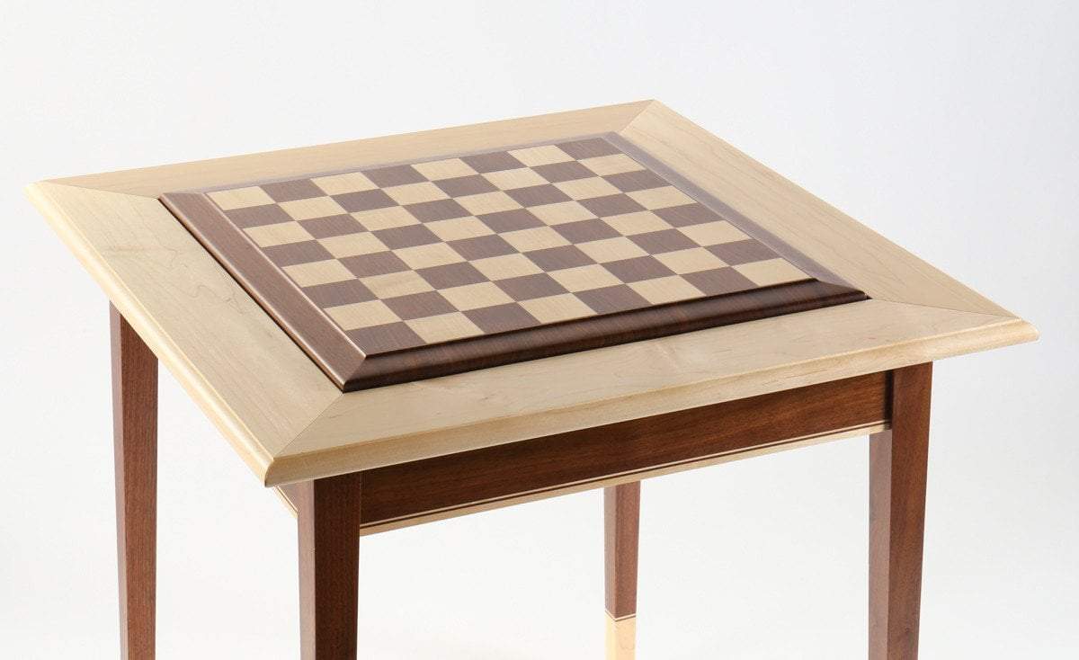 JLP Walnut Maple Premium Hardwood Chess Table by Chess House