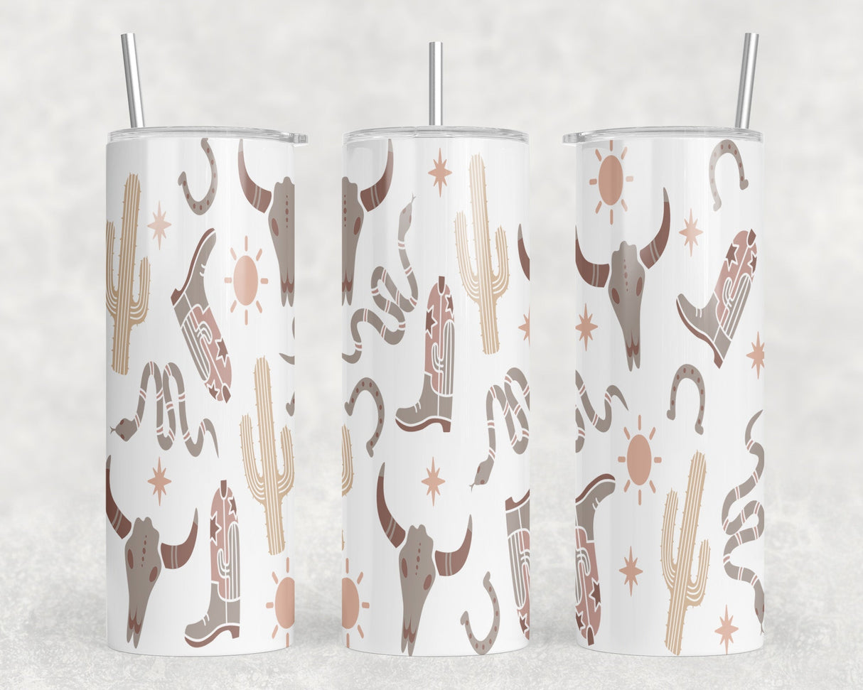 Western|Skinny Tumbler|Optional Bluetooth Speaker| Speaker Color Varies by Rowdy Ridge Co