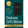 KJV Holy Bible: Deluxe Gift Bible - Black with Silver Frame: King James Version Bible