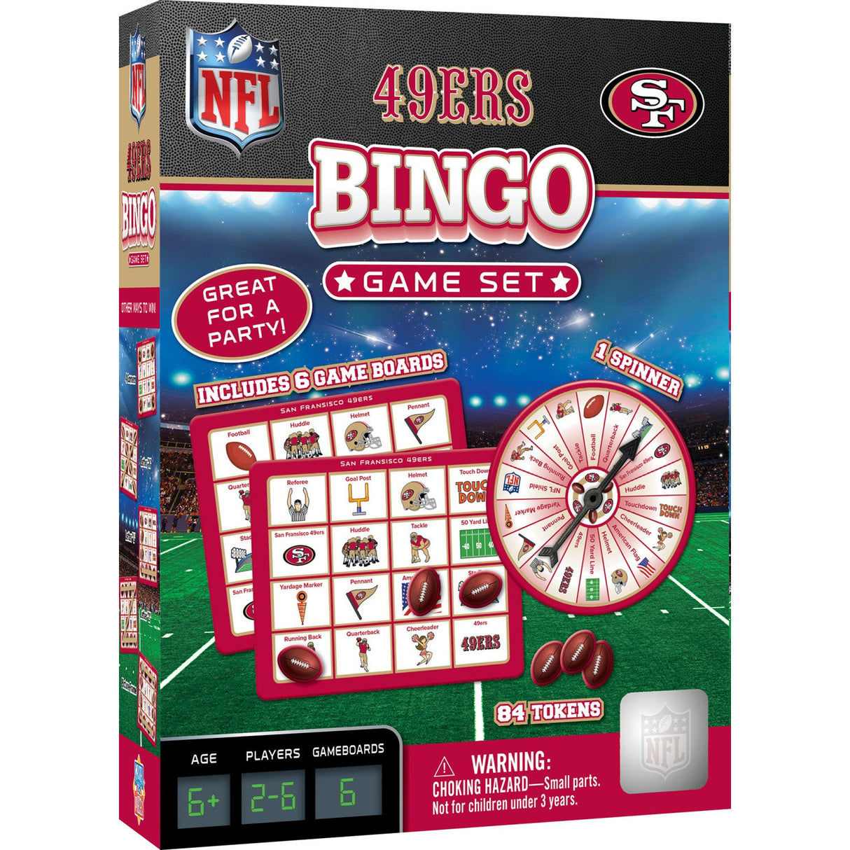 San Francisco 49ers Bingo Game by MasterPieces Puzzle Company INC