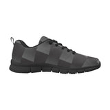 Womens Sneakers, Black and Gray 3d Print Running Shoes by inQue.Style