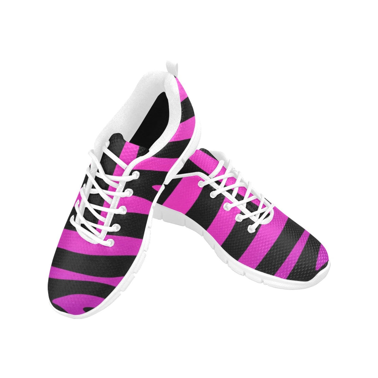 Womens Sneakers, Black Strip and Purple Running Shoes by inQue.Style