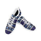 Womens Sneakers, Blue Horizon Aztec Print Running Shoes by inQue.Style