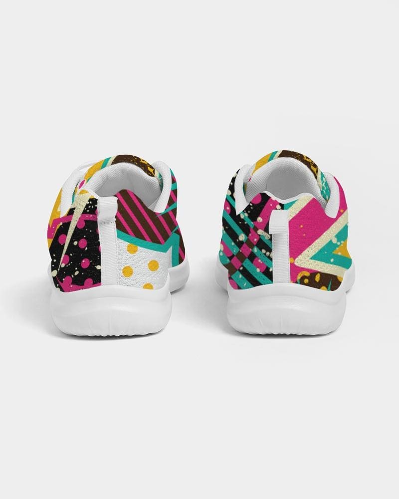 Womens Sneakers - Canvas Running Shoes, Multicolor Pop Print by inQue.Style