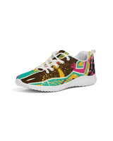 Womens Sneakers - Canvas Running Shoes, Multicolor Pop Print by inQue.Style