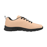 Womens Sneakers, Dark Peach Pink Running Shoes by inQue.Style