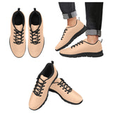 Womens Sneakers, Dark Peach Pink Running Shoes by inQue.Style