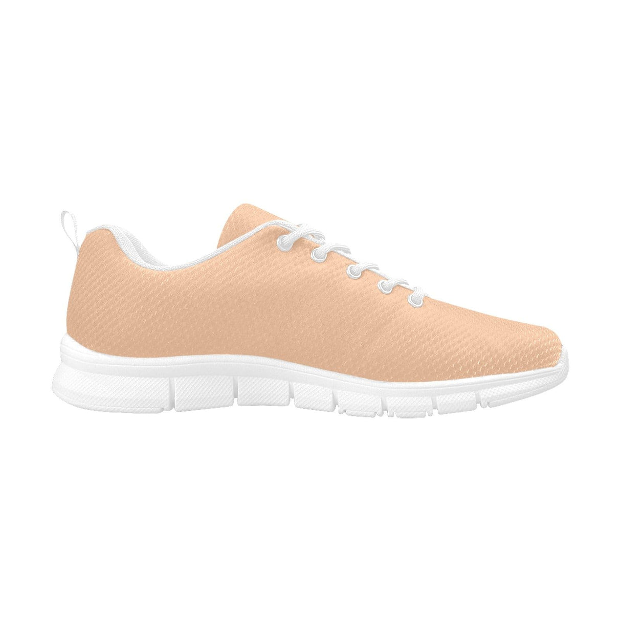 Womens Sneakers, Deep Peach Pink Running Shoes by inQue.Style