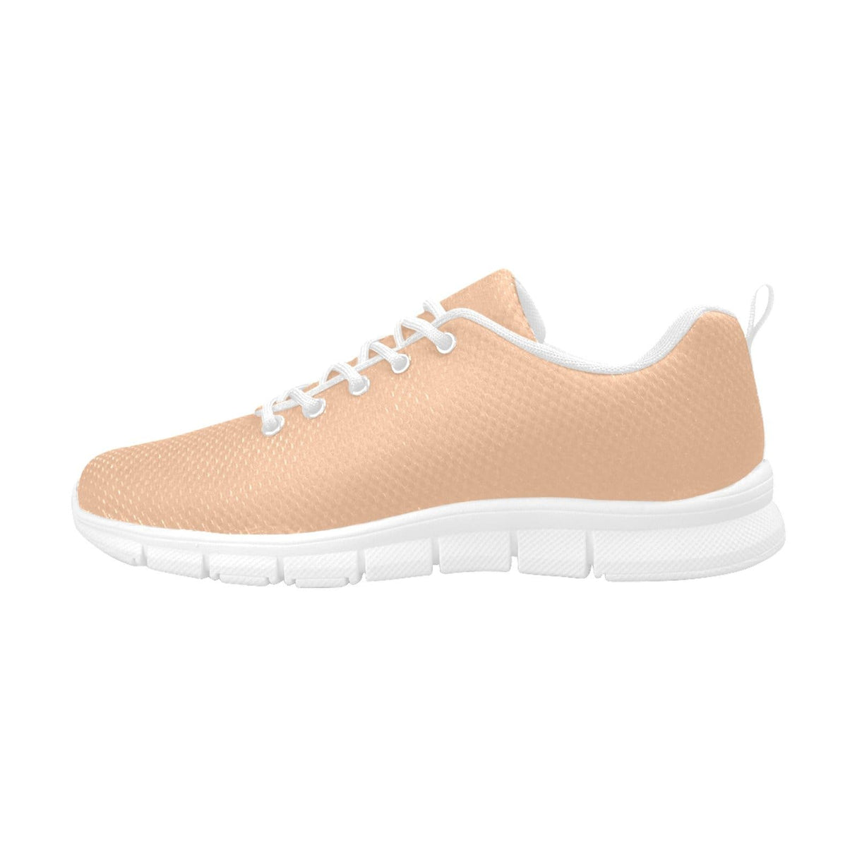 Womens Sneakers, Deep Peach Pink Running Shoes by inQue.Style