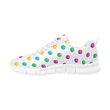 Womens Sneakers, Multicolor Polka Dot Running Shoes by inQue.Style